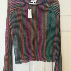 FRNCH Vibrant Striped Sweater